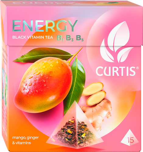 Чай черный CURTIS Energy ароматизированный, 15пир, фото