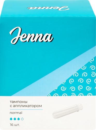 Тампоны JENNA Normal с аппликатором, 16шт, фотография