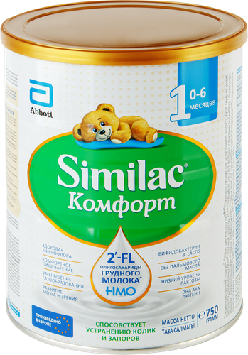 Смесь молочная SIMILAC Comfort 1, с 0 месяцев, 750г, детальное фото