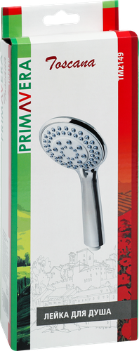 Лейка для душа PRIMAVERA Toscana, 5 функций, крупный план