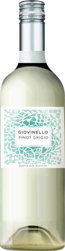 Вино GIOVINELLO Пино Гриджио Дунантуль сортовое белое полусухое, 0.75л, картинка