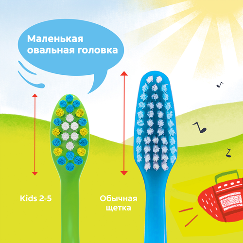 Зубная щетка детская COLGATE ультрамягкая, 2–5 лет, изображение