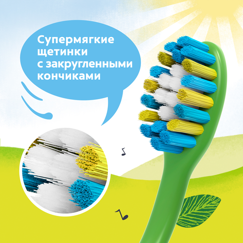 Зубная щетка детская COLGATE ультрамягкая, 2–5 лет, вид