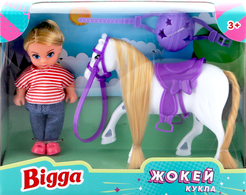 Набор игровой BIGGA Кукла-жокей, 3 предмета Арт. LF004, фото