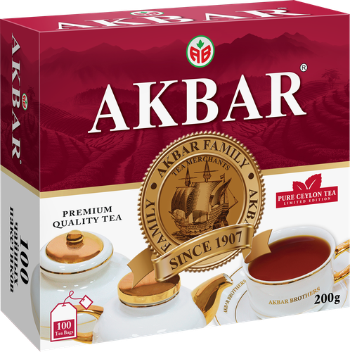 Чай черный AKBAR Limited Edition, 100пак, картинка