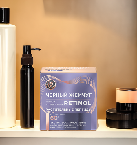 Крем ночной для лица ЧЕРНЫЙ ЖЕМЧУГ Bio-Программа 60+, 50мл, детальное фото