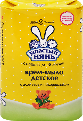 Крем-мыло УШАСТЫЙ НЯНЬ с алоэ, 90г, изображение