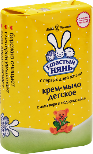 Крем-мыло УШАСТЫЙ НЯНЬ с алоэ, 90г, фотография