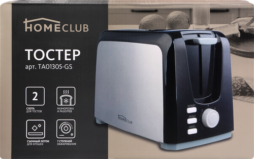 Тостер HOMECLUB TA01305-GS, фотография