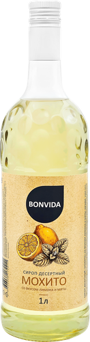 Сироп BONVIDA со вкусом мохито, 1л, крупный план