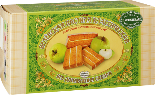 Пастила БЕЛЁВСКАЯ ПАСТИЛЬНАЯ МАНУФАКТУРА Классическая, 180г, фотография