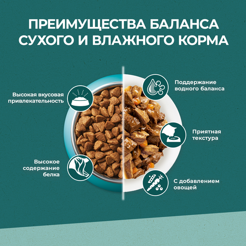 Корм сухой для взрослых кошек PURINA ONE Природа здоровья со спирулиной, с высоким содержанием индейки, 680г, картинка