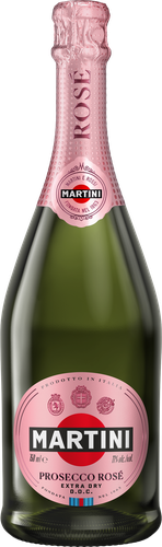 Вино игристое MARTINI Prosecco Rose розовое сухое, 0.75л, детальное фото