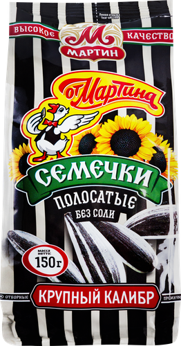 Семечки подсолнечника ОТ МАРТИНА полосатые, 150г, изображение