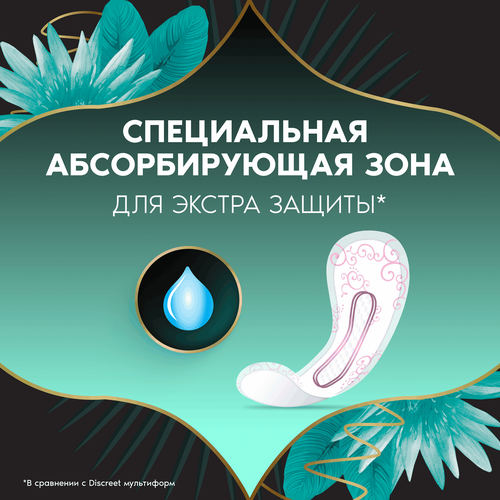 Прокладки ежедневные DISCREET ZonePlus Deo Waterlily Plus, 52шт, изображение