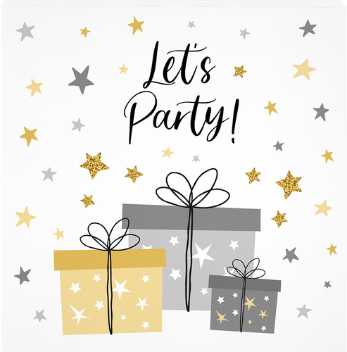 Салфетки бумажные Party, 33х33см, Арт. СЛФ, 12шт, вид