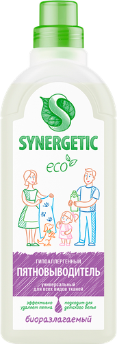 Пятновыводитель жидкий SYNERGETIC универсальный, 1л, фотография