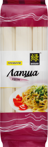 Лапша пшеничная MIDORI Удон, 300г, вид