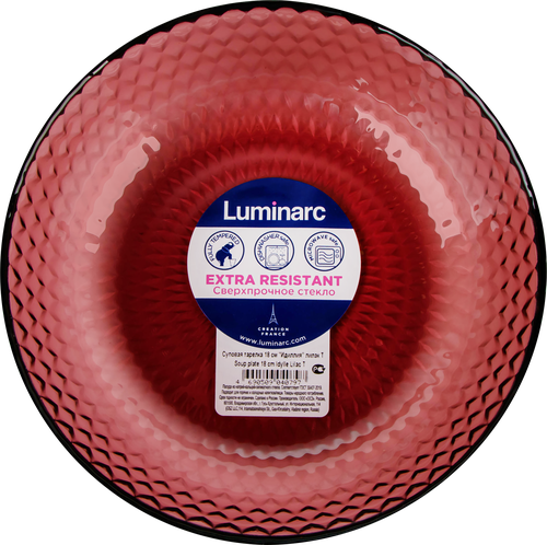 Тарелка суповая LUMINARC Идиллия лилак, 18см, крупный план