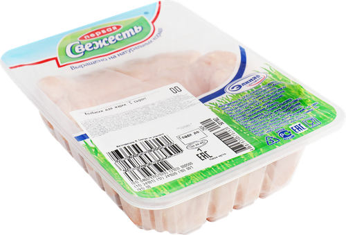 Колбаски куриные для жарки ПЕРВАЯ СВЕЖЕСТЬ с сыром, 500г, крупный план