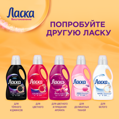 Средство для стирки ЛАСКА Уход и восстановление, 4л, крупный план