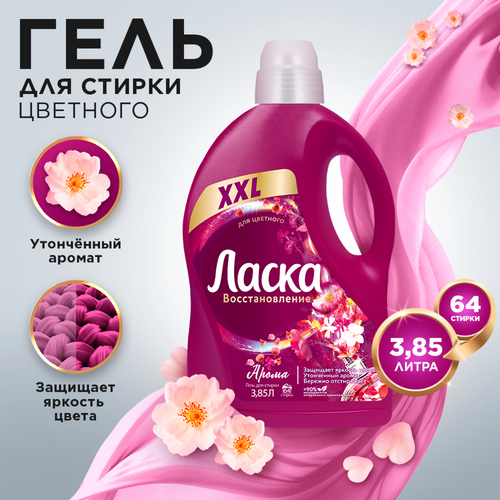 Средство для стирки ЛАСКА Арома-уход, 3.85л, фото