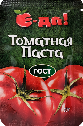 Паста томатная Е-ДА!, 70г, изображение