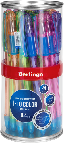 Ручка шариковая BERLINGO I-10 Color 0,4мм синий Арт. CBp_40015, вид
