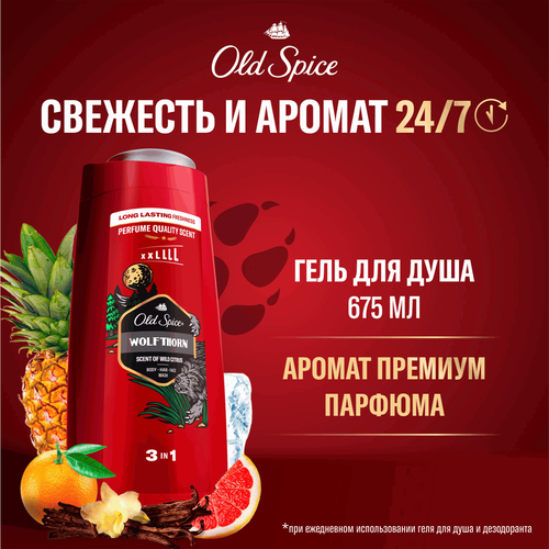 Гель для душа мужской OLD SPICE Wolfthorn, 675мл, фото