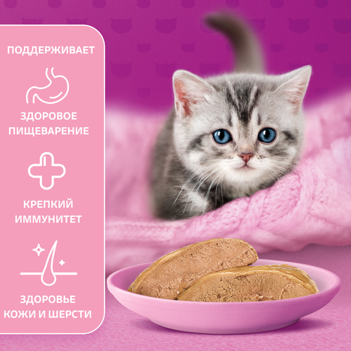Корм консервированный для котят WHISKAS паштет с курицей, 75г, картинка