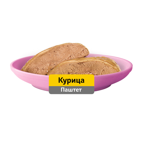 Корм консервированный для котят WHISKAS паштет с курицей, 75г, детальное фото