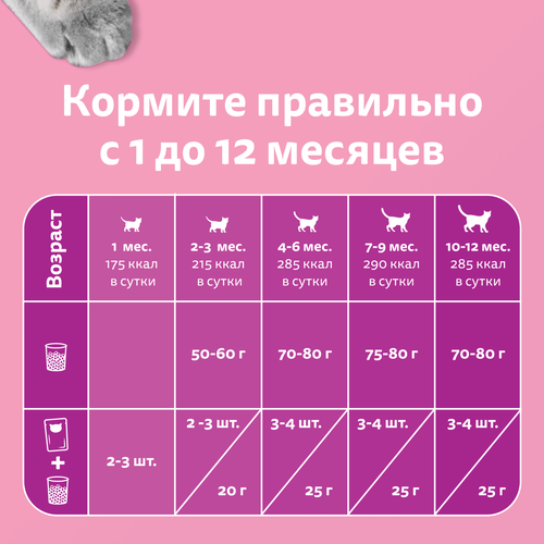 Корм консервированный для котят WHISKAS паштет с курицей, 75г, изображение