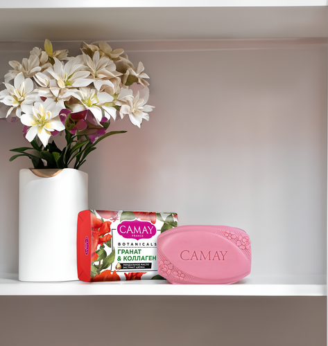 Туалетное мыло CAMAY Botanicals Цветы граната, 85г, фото
