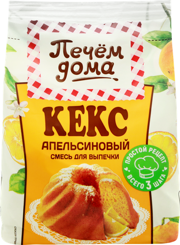 Смесь для выпечки ПЕЧЕМ ДОМА Кекс Апельсиновый, 300г, фотография