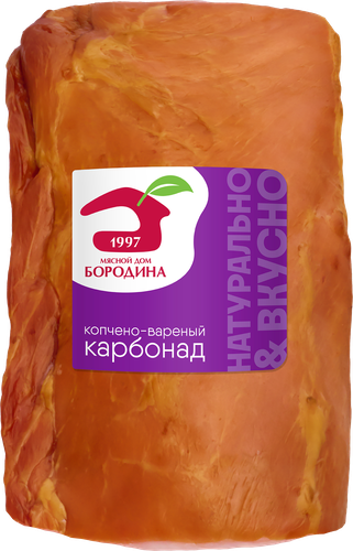 Карбонад копчено-вареный МД БОРОДИНА, весовой, фото