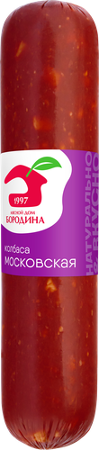 Колбаса варено-копченая МД БОРОДИНА Московская, весовая, фото