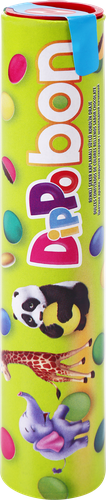 Драже ZIRVE Dippo bon цветное, покрытое сахаром, с шоколадной начинкой, 15г, картинка