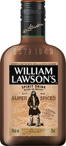 Напиток спиртной WILLIAM LAWSON'S Super Spiced зерновой дистиллированный купажированный, 35%, 0.25л, фото