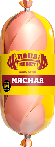Колбаса вареная ПАПА МОЖЕТ Мясная, 400г, изображение