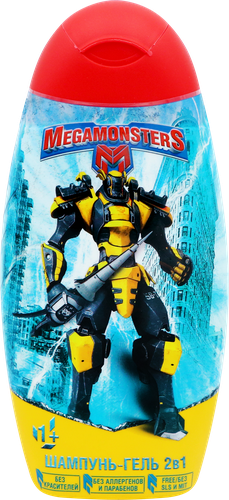 Шампунь-гель для мальчиков MEGAMONSTERS 2в1, 300мл, фотография