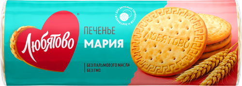 Печенье ЛЮБЯТОВО Мария традиционное, 156г, детальное фото