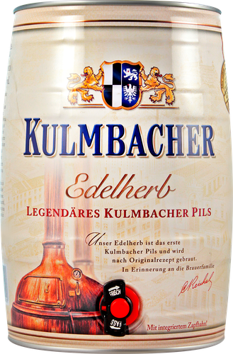 Пиво светлое KULMBACHER Edelherb фильтрованное пастеризованное 4,9%, 5л, детальное фото