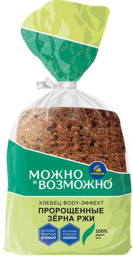 Хлебец КАРАВАЙ ЗОЖ Body-Эффект, в нарезке, 330г, картинка
