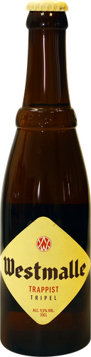 Пиво светлое WESTMALLE Trappist Tripel Бельгийский траппистский эль фильтрованное непастеризованное 9,5%, 0.33л, крупный план