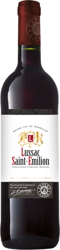 Вино LUSSAC SAINT-EMILION Бордо Эксперт Клаб выдержанное красное сухое,  0.75л, изображение