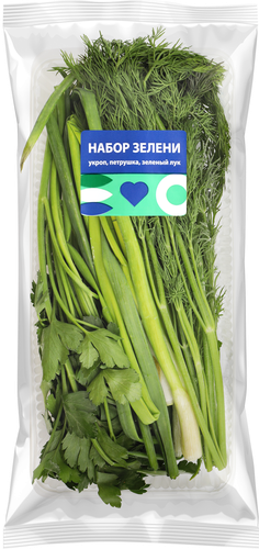 Набор свежей зелени (укроп, петрушка, зеленый лук), 100г, изображение