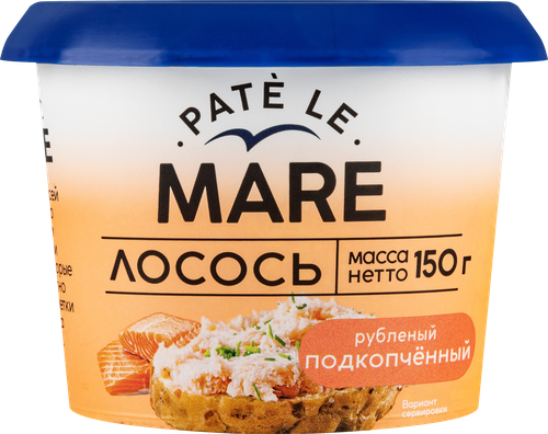 Лосось PATE LE MARE подкопченный рубленый, 150г, детальное фото