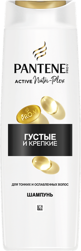 Шампунь для тонких, ослабленных волос PANTENE Густые и крепкие, 400мл, фото