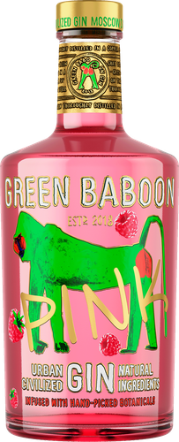 Джин GREEN BABOON Пинк 40%, 0.7л, фотография