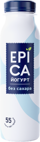 Йогурт питьевой EPICA Натуральный 2,9%, без змж, 260г, фото